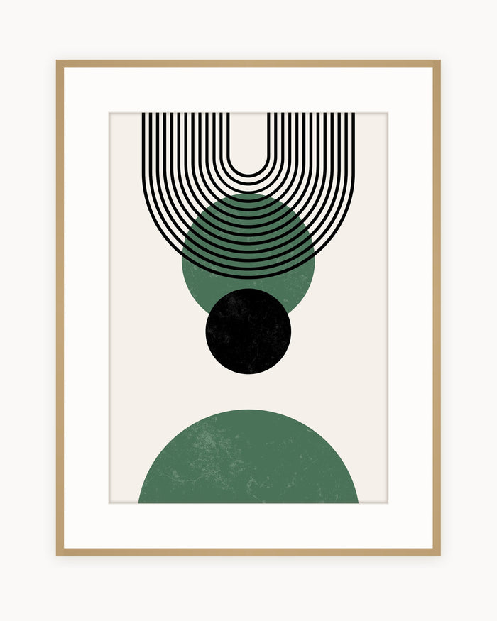 Arcos Verde — Lámina Boho