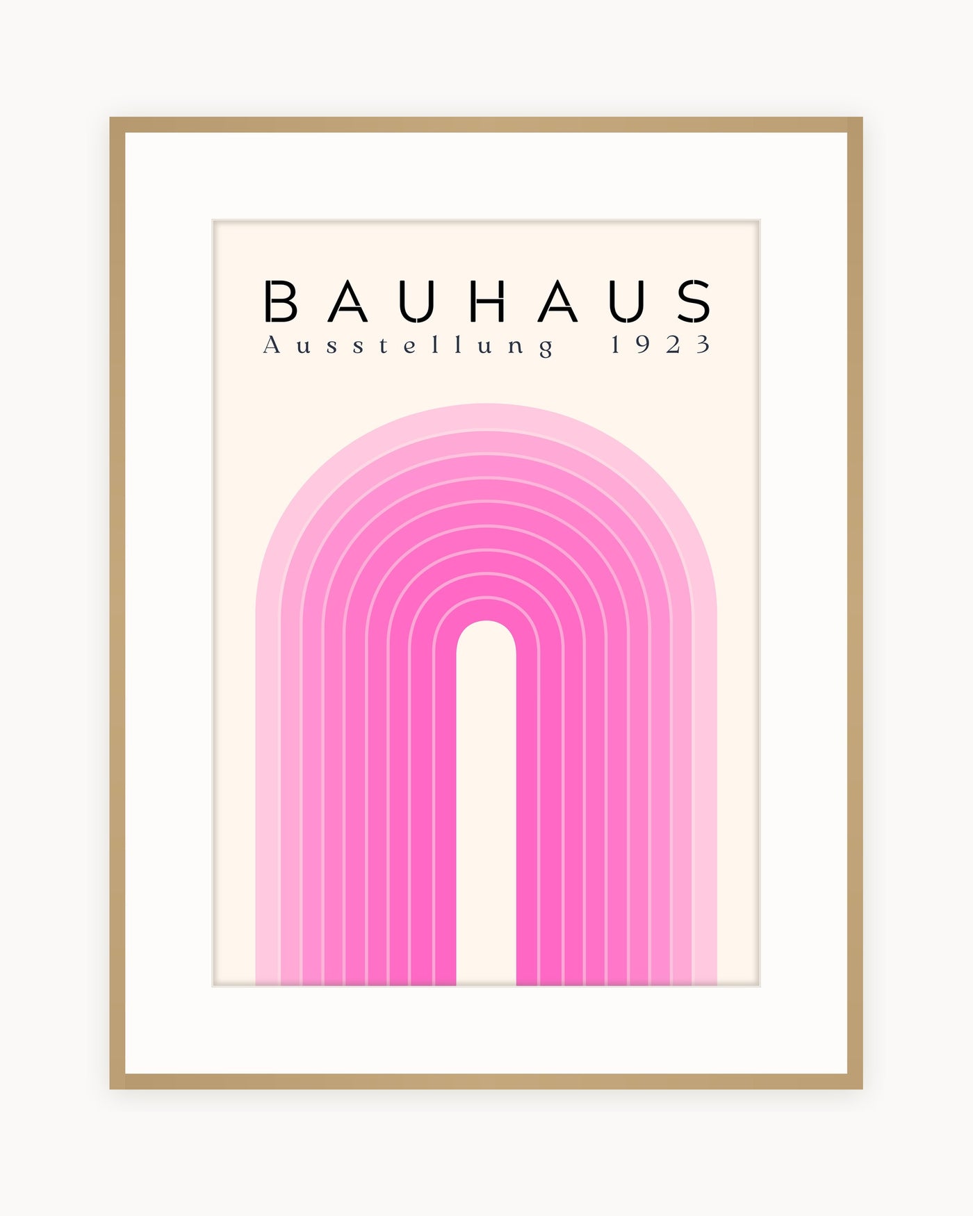 Arco Rosa — Lámina Bauhaus