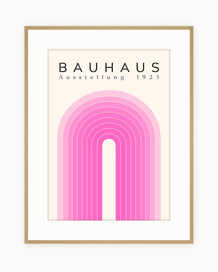 Arco Rosa — Lámina Bauhaus