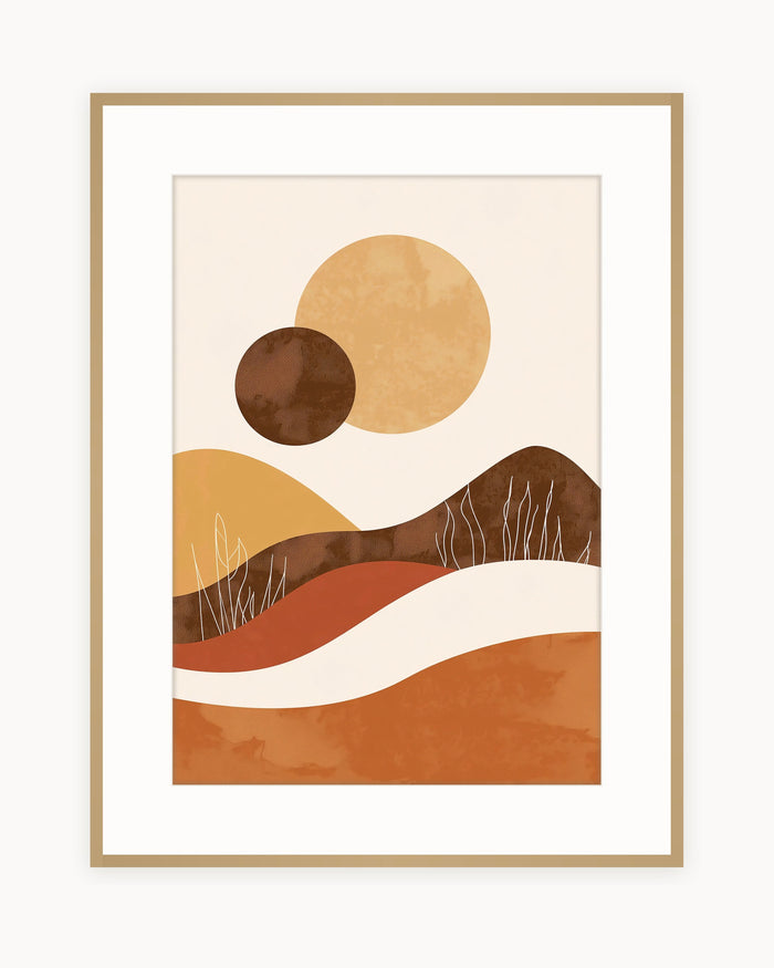 Colinas Ocre — Lámina Boho