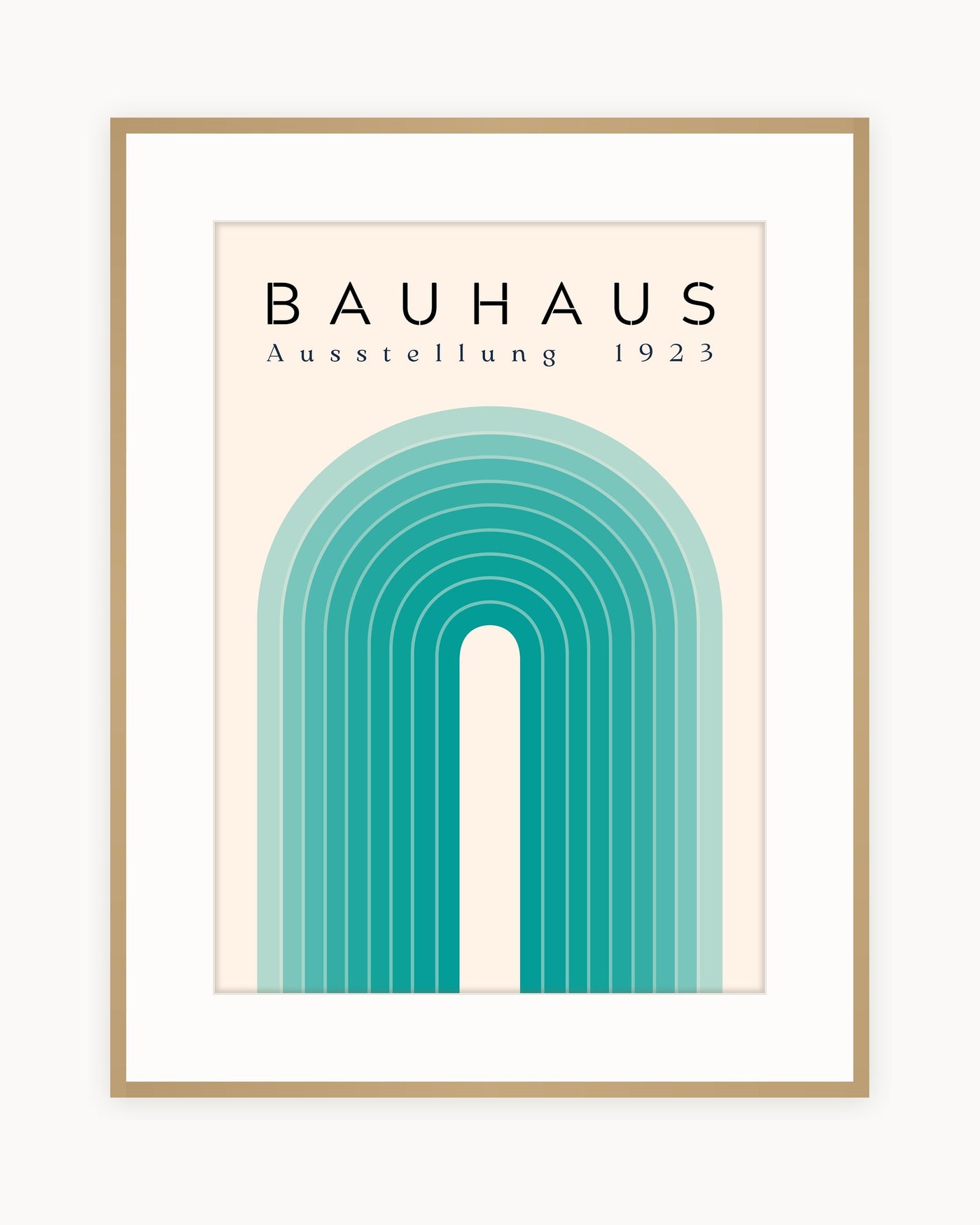 Arco Turquesa — Lámina Bauhaus