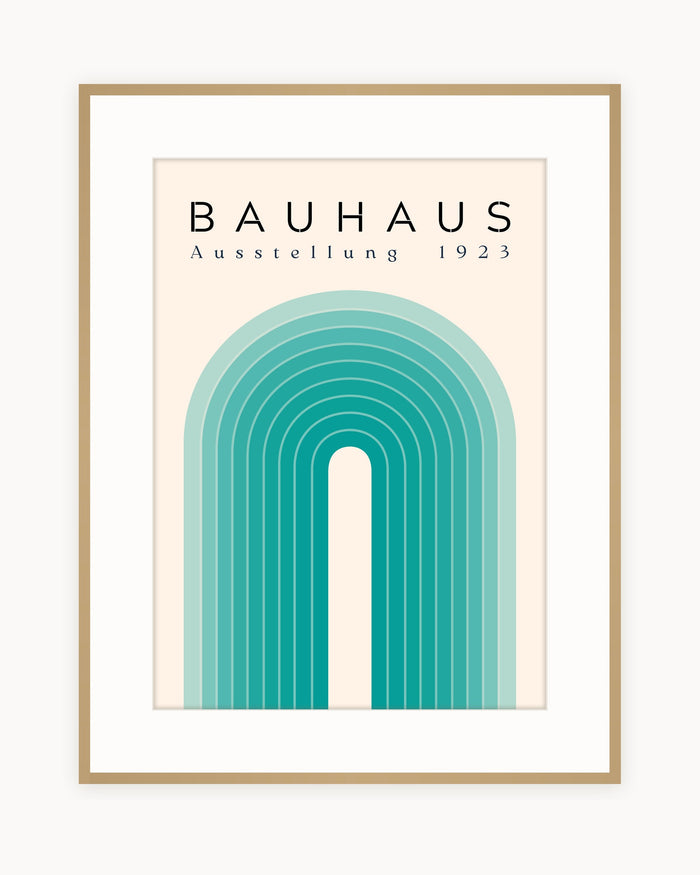 Arco Turquesa — Lámina Bauhaus