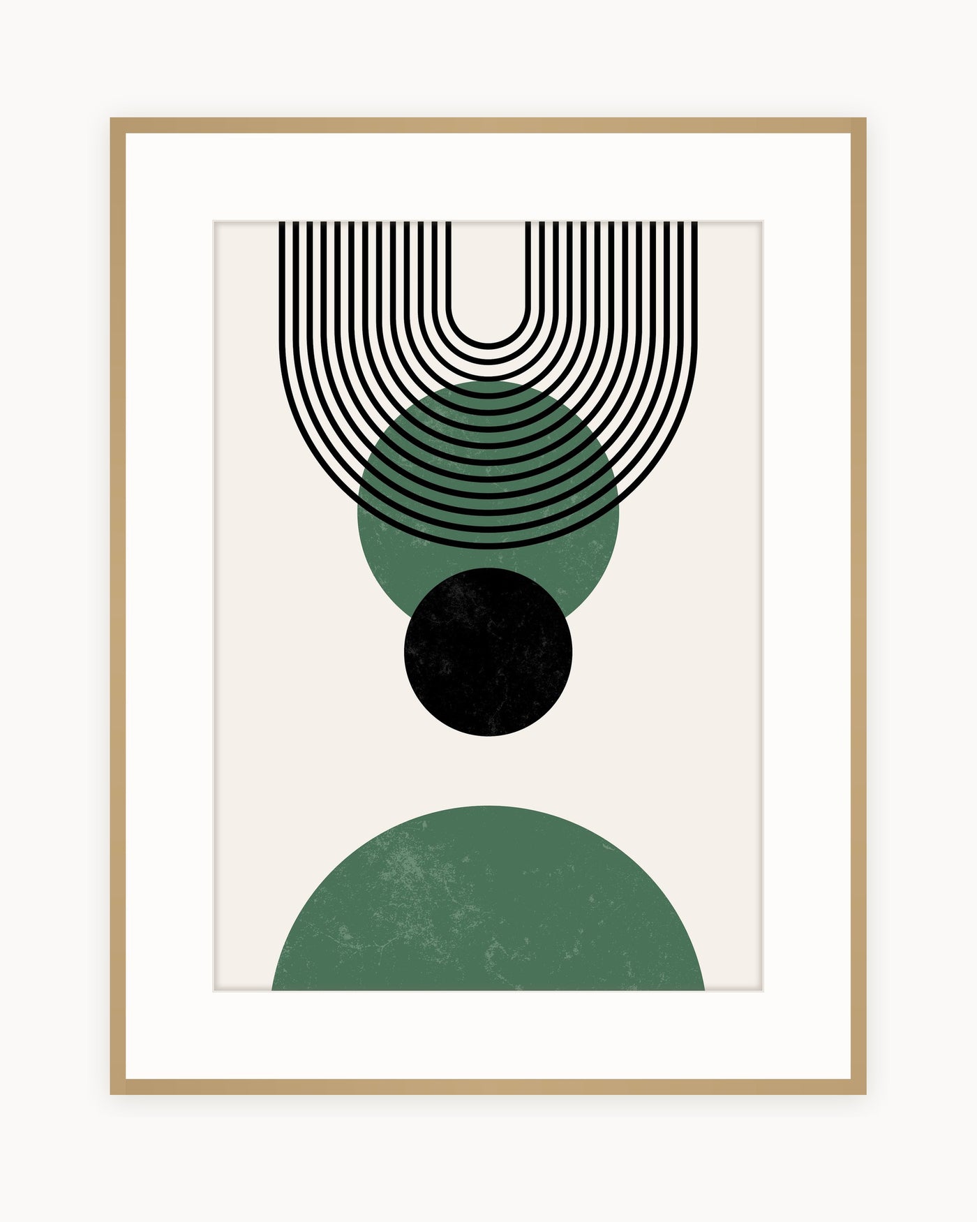 Arcos Verde — Lámina Boho